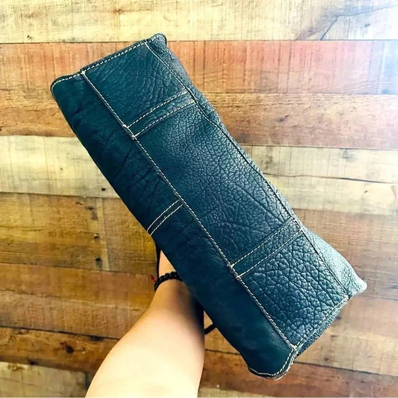 Patricia Nash Rodano Heavy Grain Pebbled Leather Satchel - Picture 6 of 10